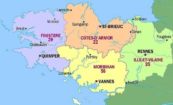 Meilleurs départements de la Bretagne au peigne fin