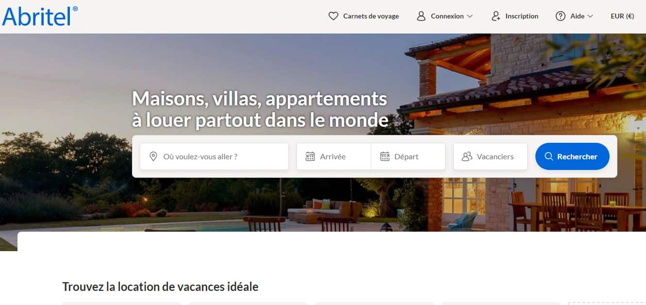 page accueil vrbo