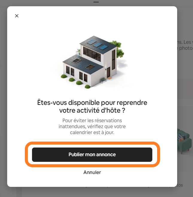 annonce airbnb apparait pas