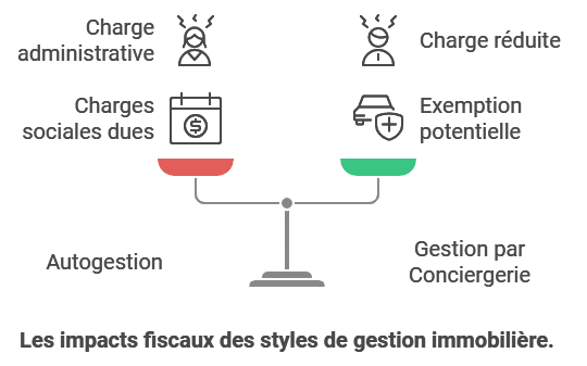 impacts fiscaux entre Autogestion et Gestion par Conciergerie