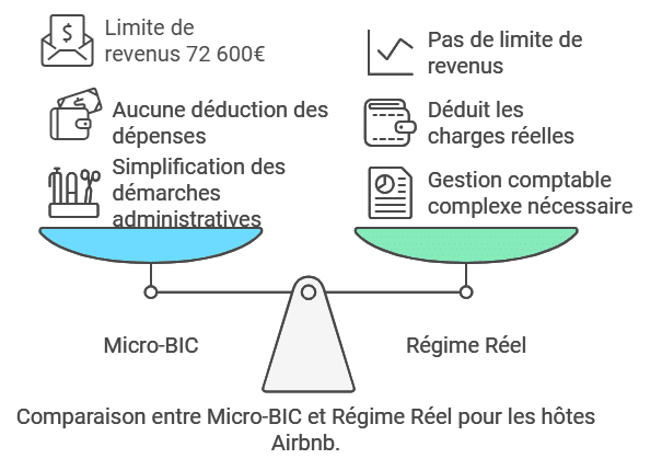 régimes d'imposition pour les revenus Airbnb