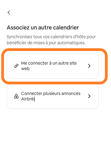 Calendrier hôte Airbnb