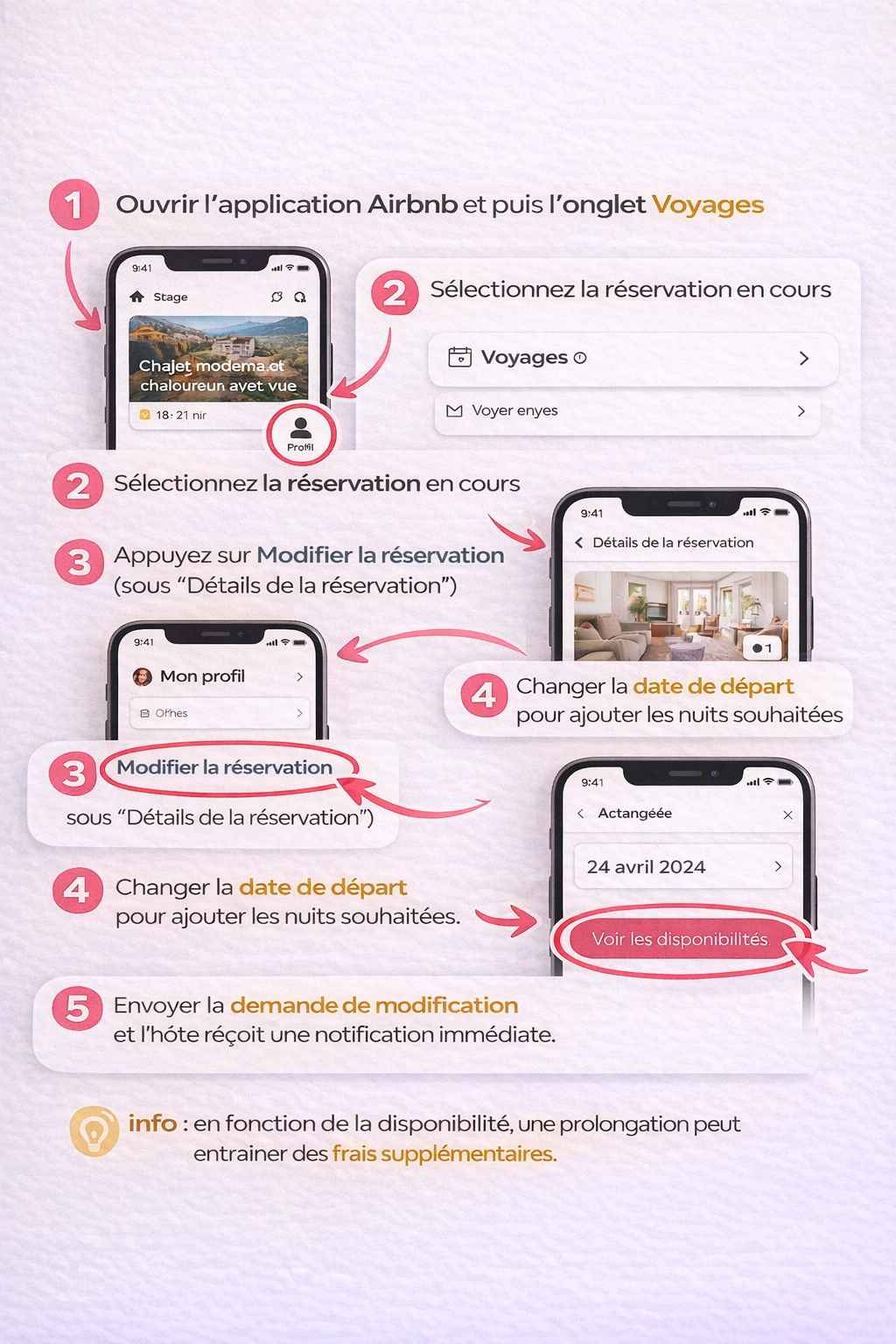 prolonger logement Airbnb